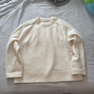 Abercrombie & Fitch Cream Crew Sweater